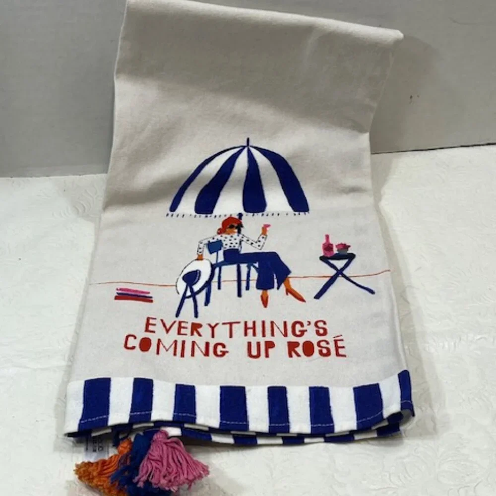 Mr Boddington's Everything's Coming Up Rosé Wine Dish Cloth Tea Towel 23